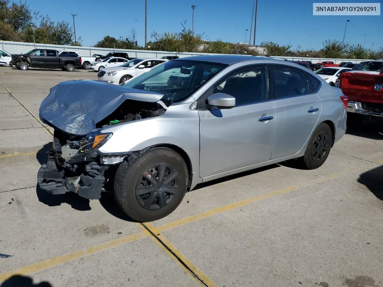 2016 Nissan Sentra S VIN: 3N1AB7AP1GY269291 Lot: 79699254