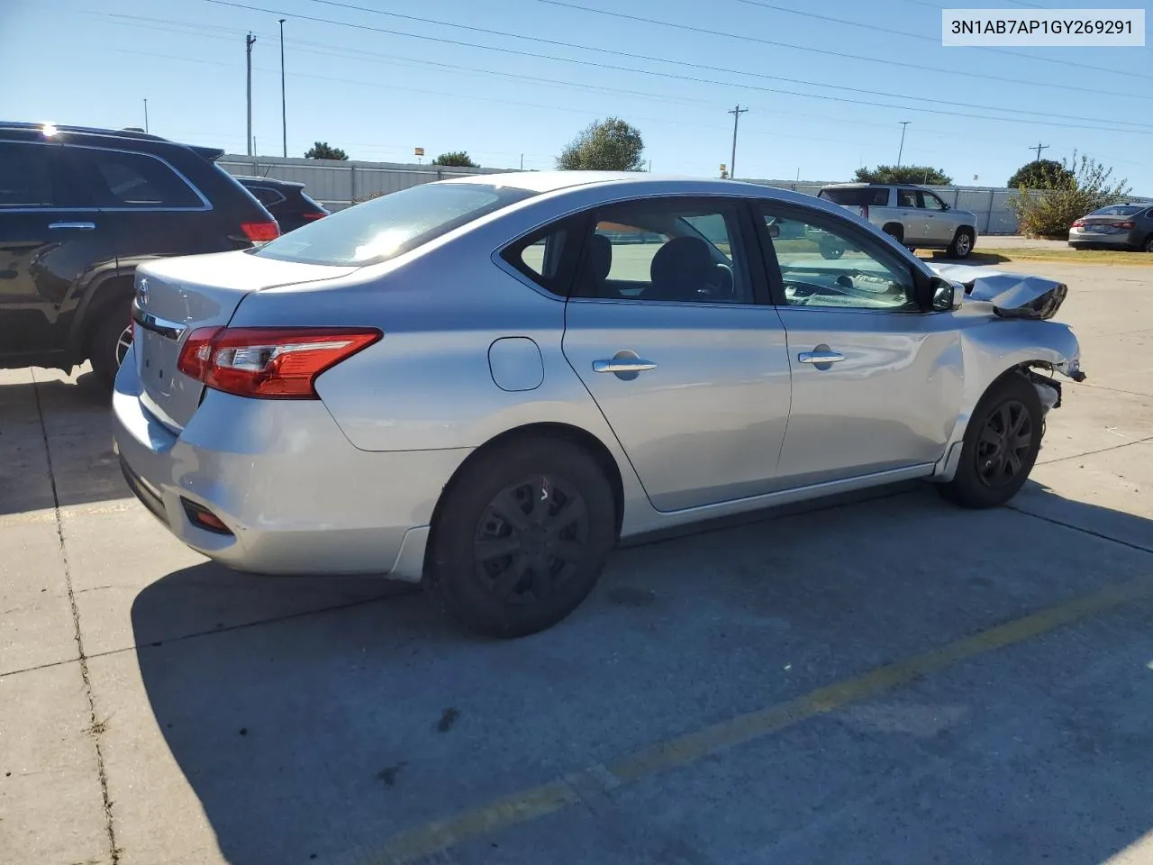 2016 Nissan Sentra S VIN: 3N1AB7AP1GY269291 Lot: 79699254