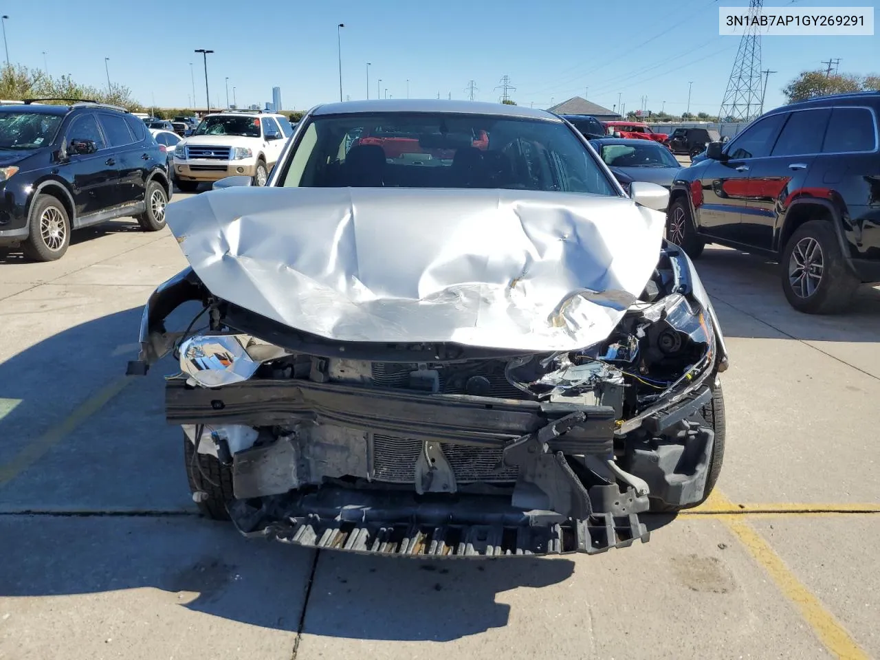 2016 Nissan Sentra S VIN: 3N1AB7AP1GY269291 Lot: 79699254