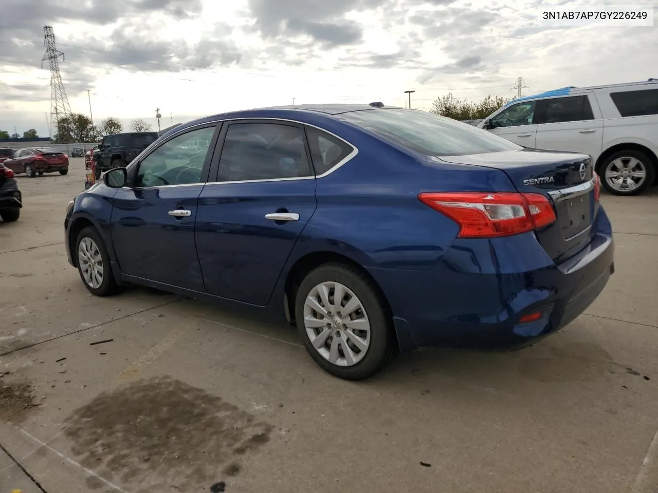 2016 Nissan Sentra S VIN: 3N1AB7AP7GY226249 Lot: 79848924