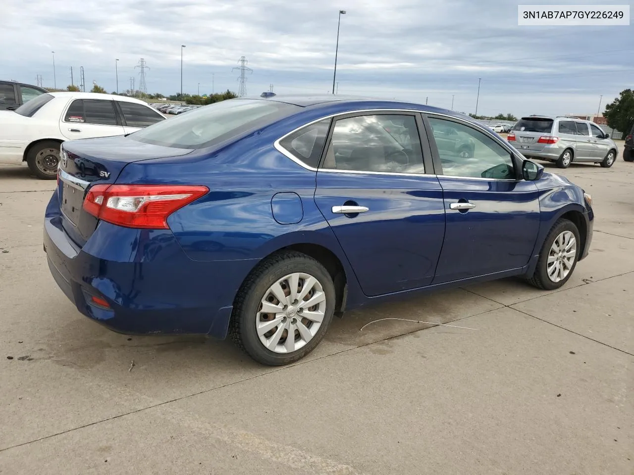 2016 Nissan Sentra S VIN: 3N1AB7AP7GY226249 Lot: 79848924