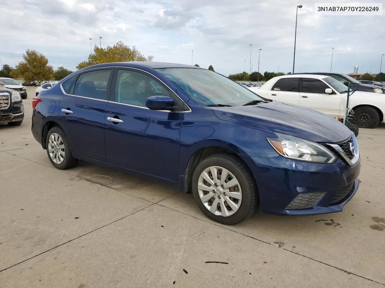 2016 Nissan Sentra S VIN: 3N1AB7AP7GY226249 Lot: 79848924