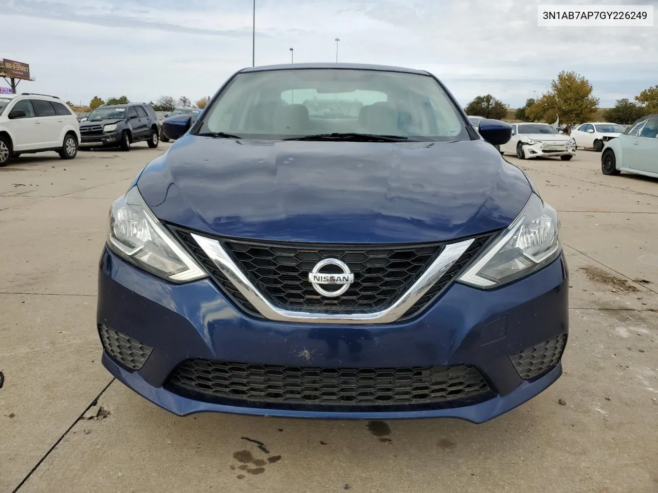 2016 Nissan Sentra S VIN: 3N1AB7AP7GY226249 Lot: 79848924