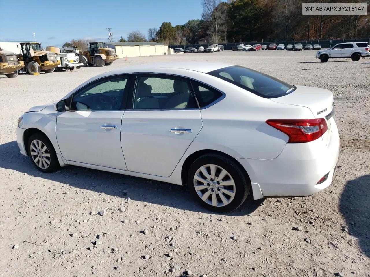 2016 Nissan Sentra S VIN: 3N1AB7APXGY215147 Lot: 79889934