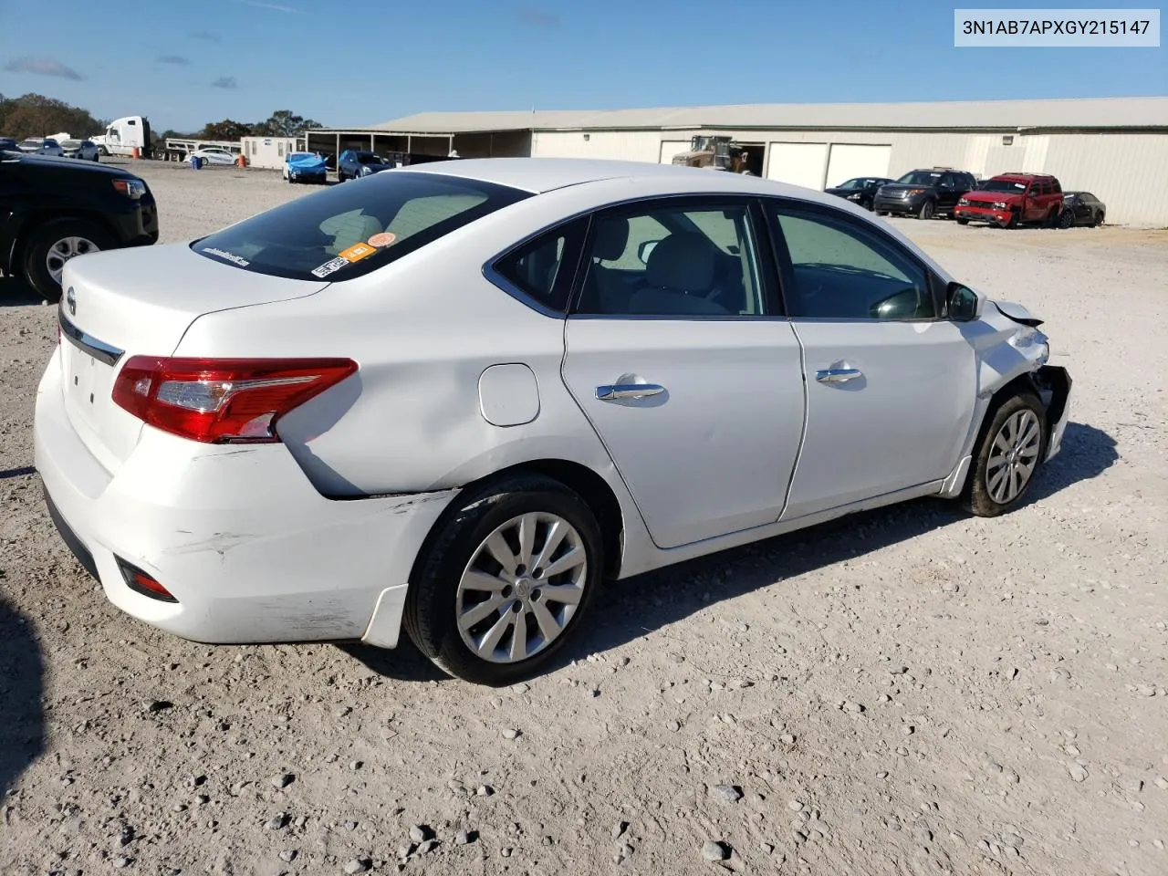 2016 Nissan Sentra S VIN: 3N1AB7APXGY215147 Lot: 79889934