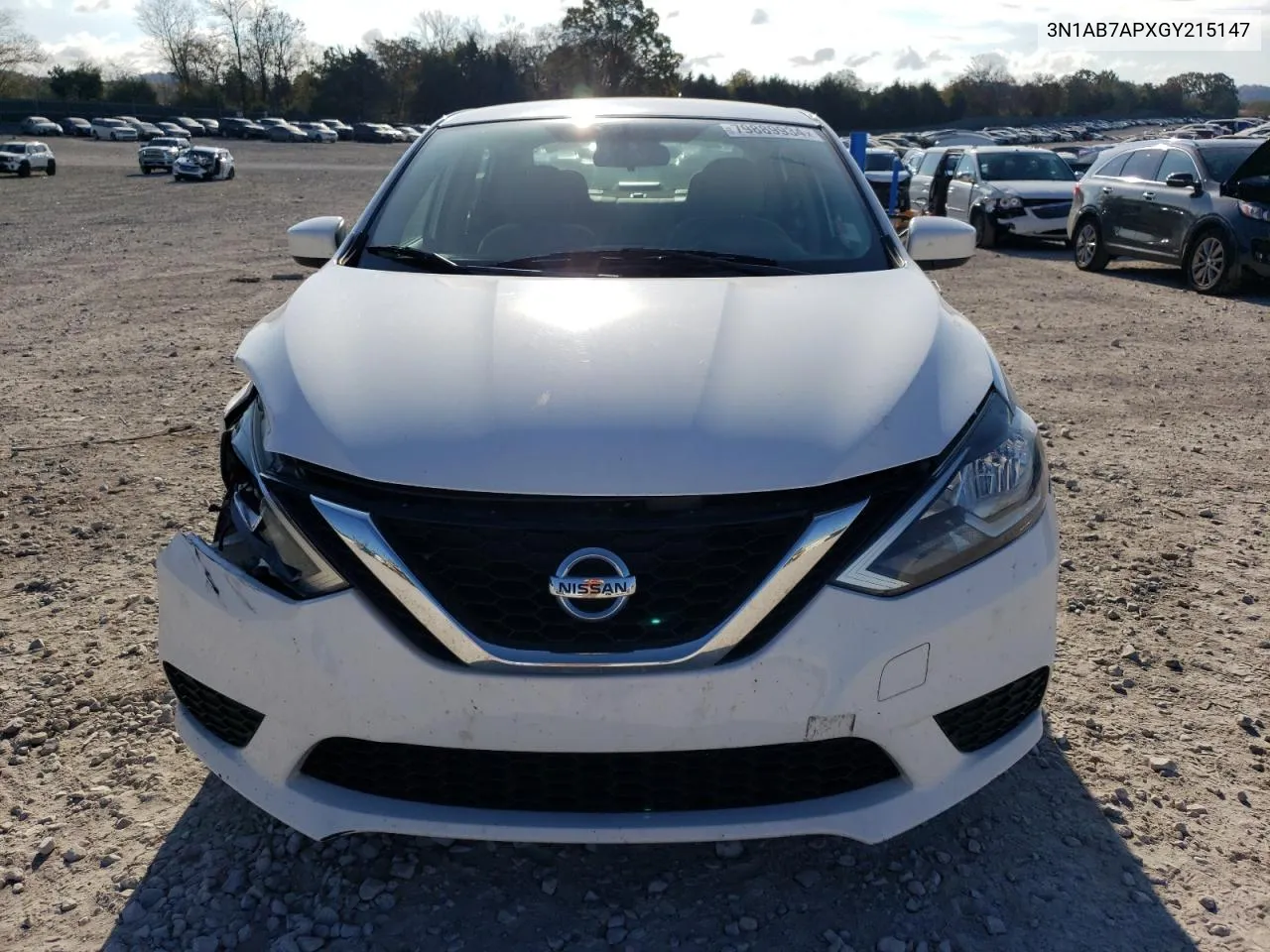 2016 Nissan Sentra S VIN: 3N1AB7APXGY215147 Lot: 79889934