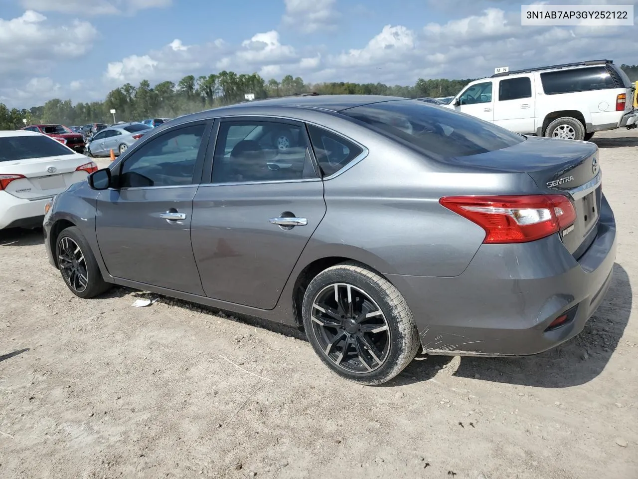 2016 Nissan Sentra S VIN: 3N1AB7AP3GY252122 Lot: 80025294