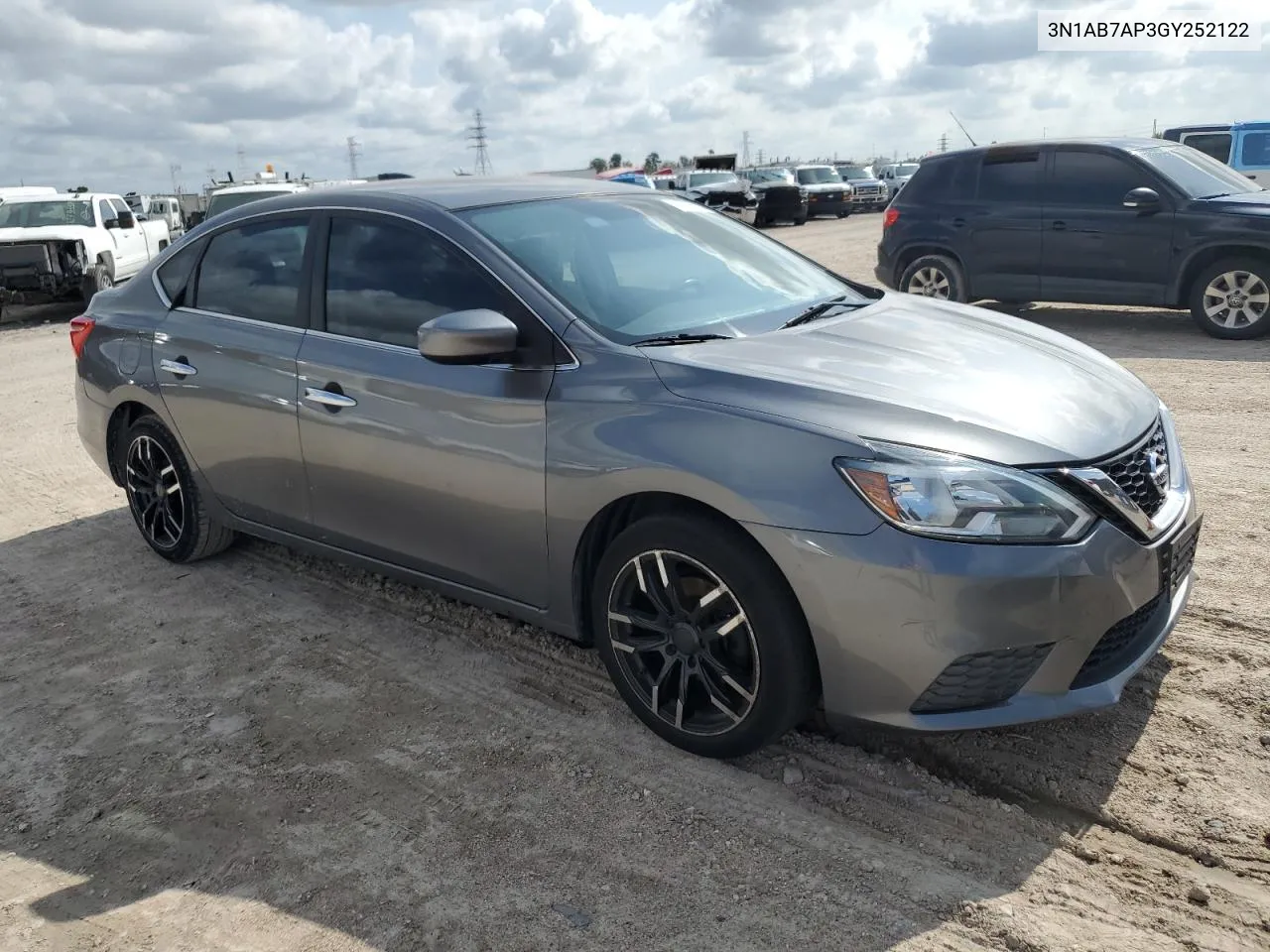 2016 Nissan Sentra S VIN: 3N1AB7AP3GY252122 Lot: 80025294