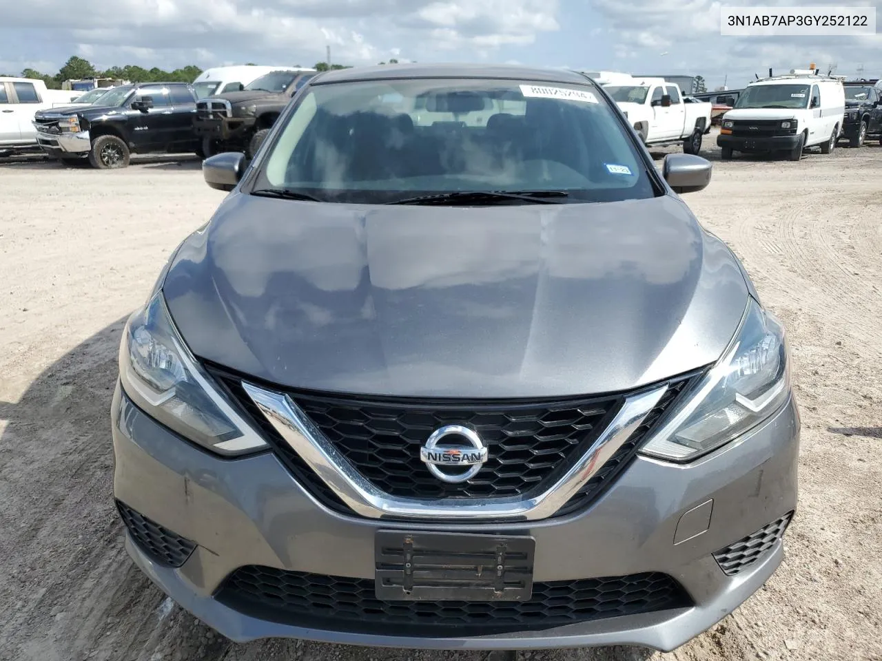 2016 Nissan Sentra S VIN: 3N1AB7AP3GY252122 Lot: 80025294