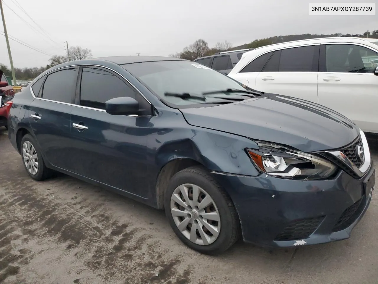 2016 Nissan Sentra S VIN: 3N1AB7APXGY287739 Lot: 80081644