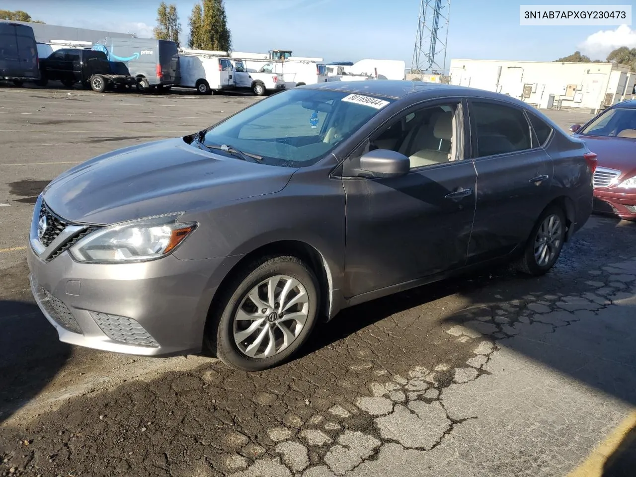 2016 Nissan Sentra S VIN: 3N1AB7APXGY230473 Lot: 80169044