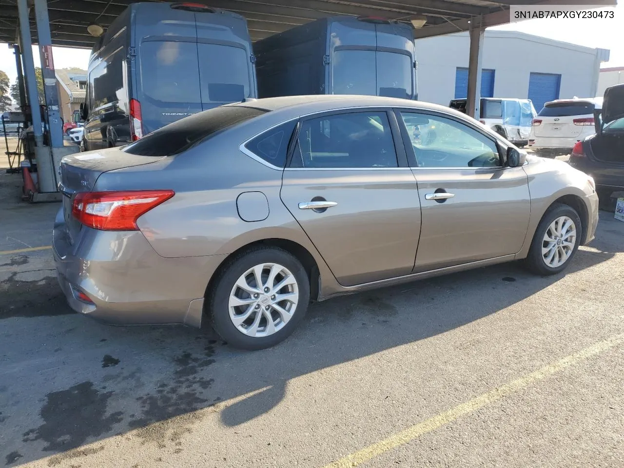 2016 Nissan Sentra S VIN: 3N1AB7APXGY230473 Lot: 80169044