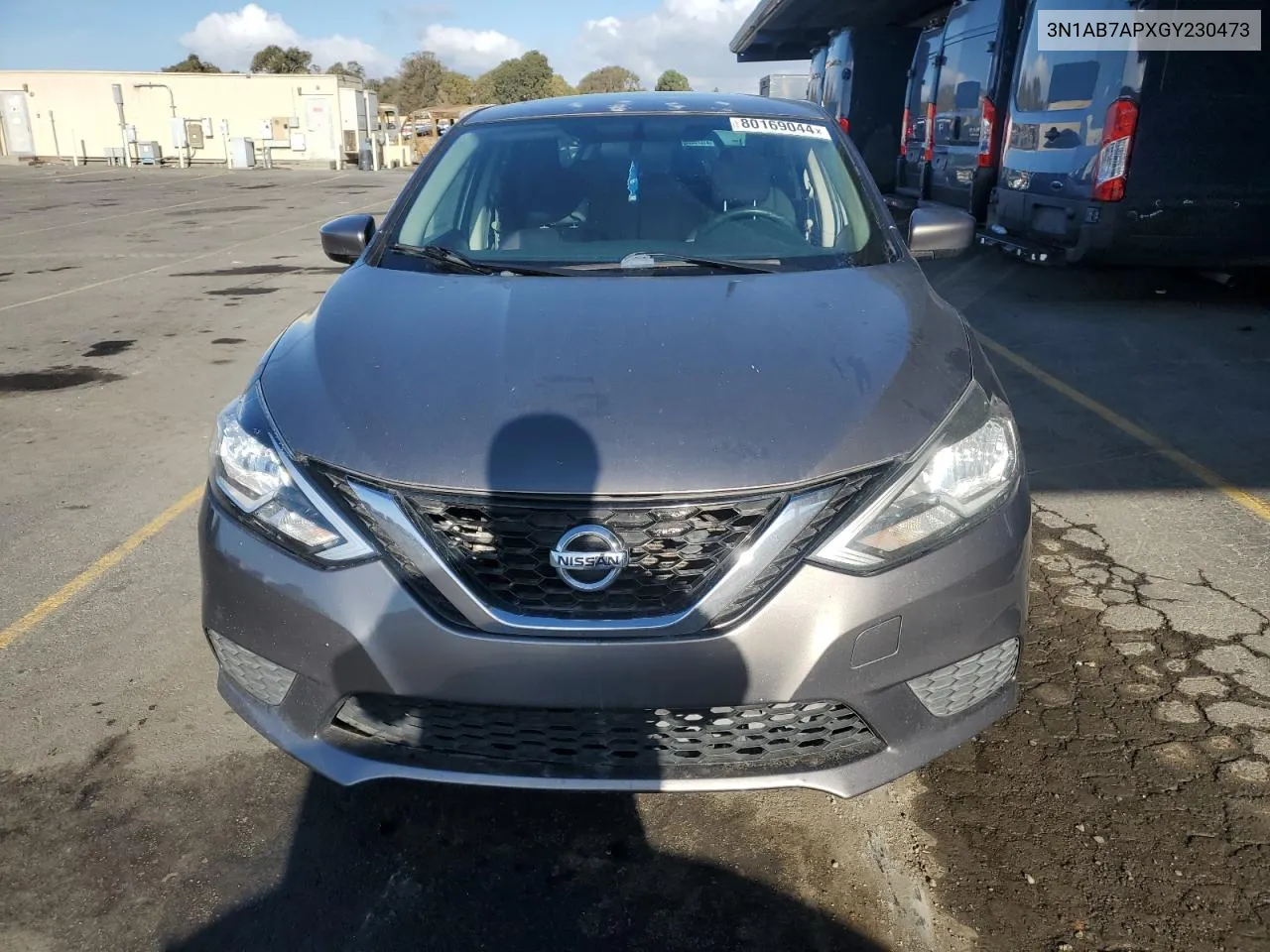 2016 Nissan Sentra S VIN: 3N1AB7APXGY230473 Lot: 80169044