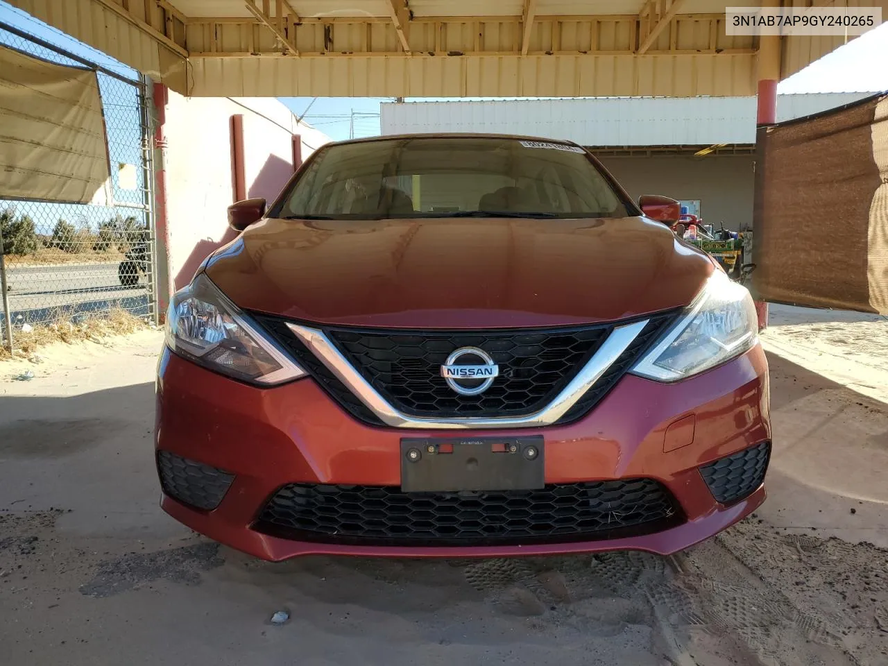 3N1AB7AP9GY240265 2016 Nissan Sentra S