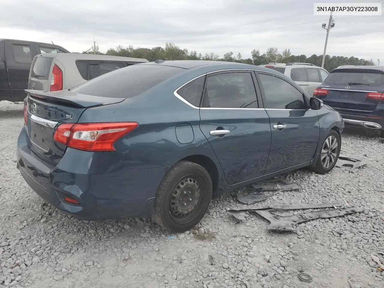 2016 Nissan Sentra S VIN: 3N1AB7AP3GY223008 Lot: 80370374