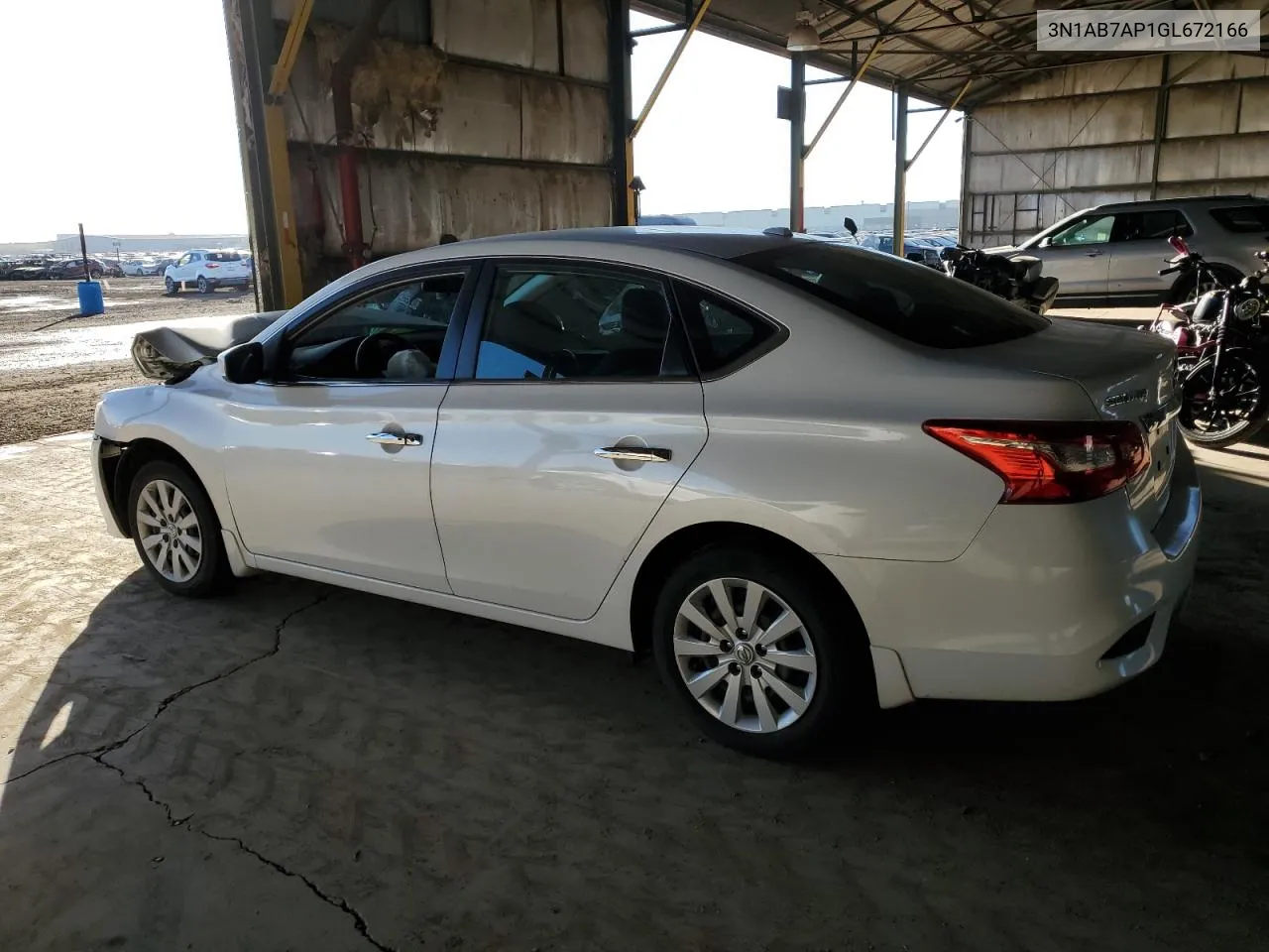 2016 Nissan Sentra S VIN: 3N1AB7AP1GL672166 Lot: 80393034