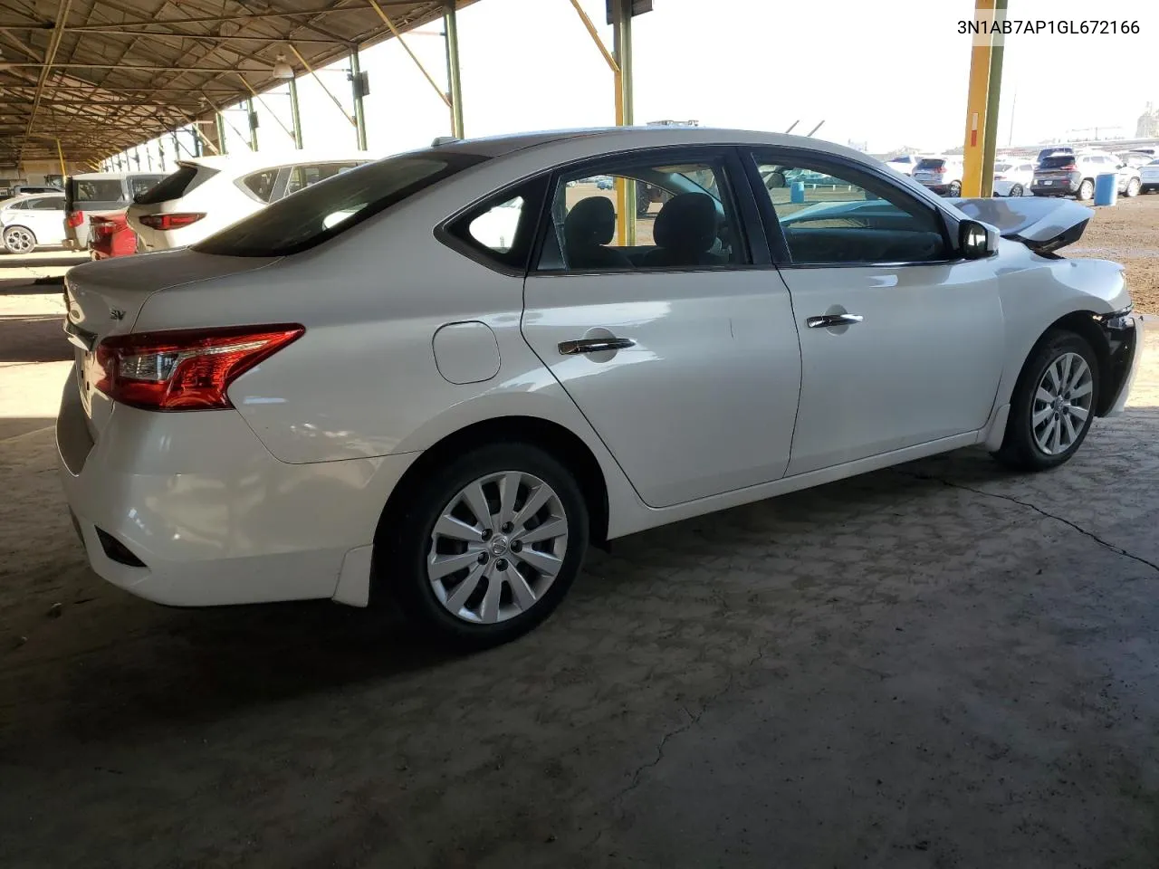 2016 Nissan Sentra S VIN: 3N1AB7AP1GL672166 Lot: 80393034