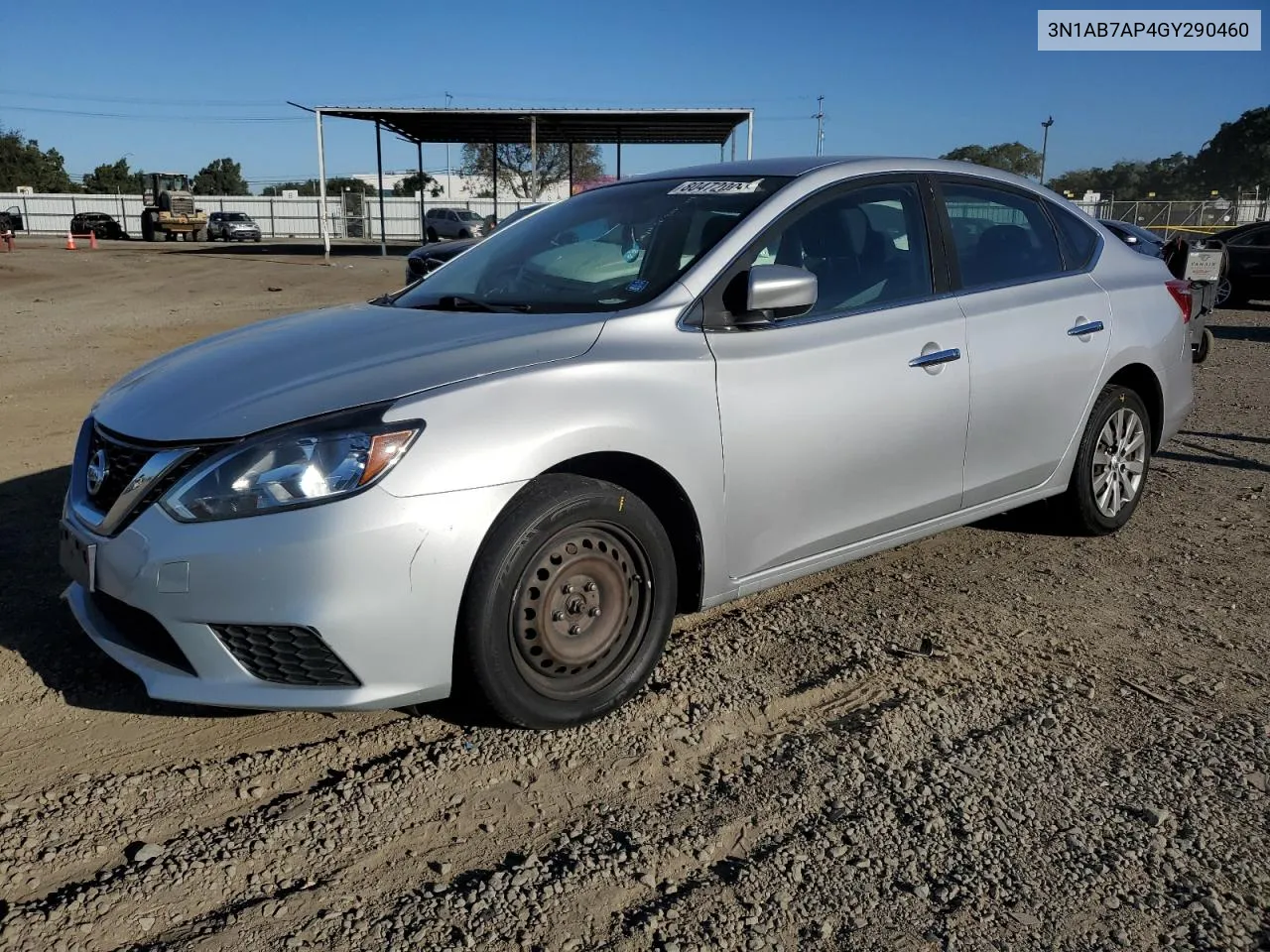 2016 Nissan Sentra S VIN: 3N1AB7AP4GY290460 Lot: 80472004