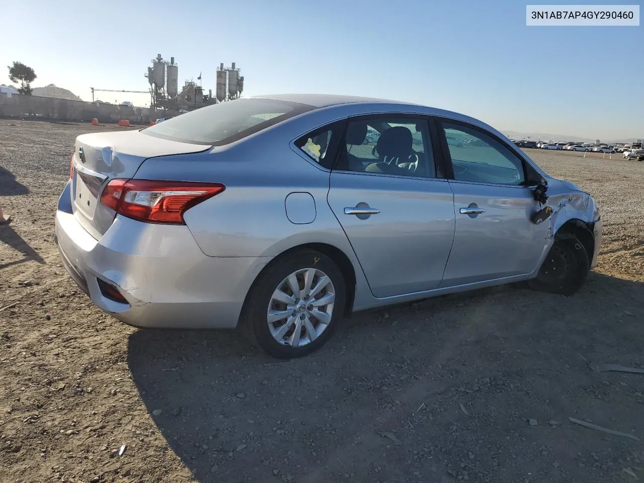 2016 Nissan Sentra S VIN: 3N1AB7AP4GY290460 Lot: 80472004