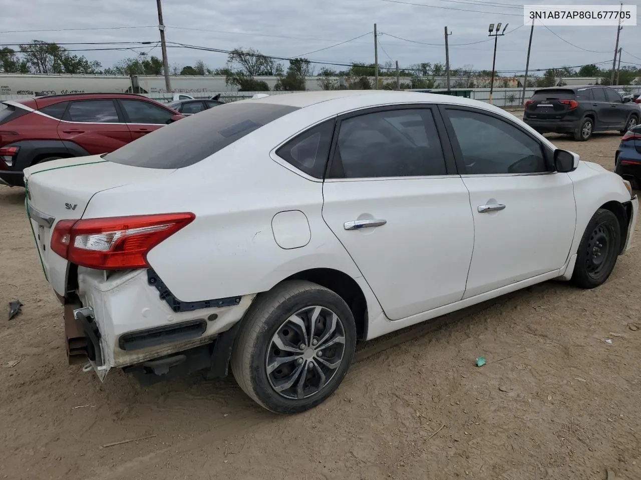 2016 Nissan Sentra S VIN: 3N1AB7AP8GL677705 Lot: 81183844