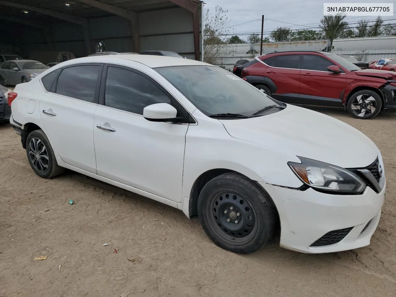 2016 Nissan Sentra S VIN: 3N1AB7AP8GL677705 Lot: 81183844