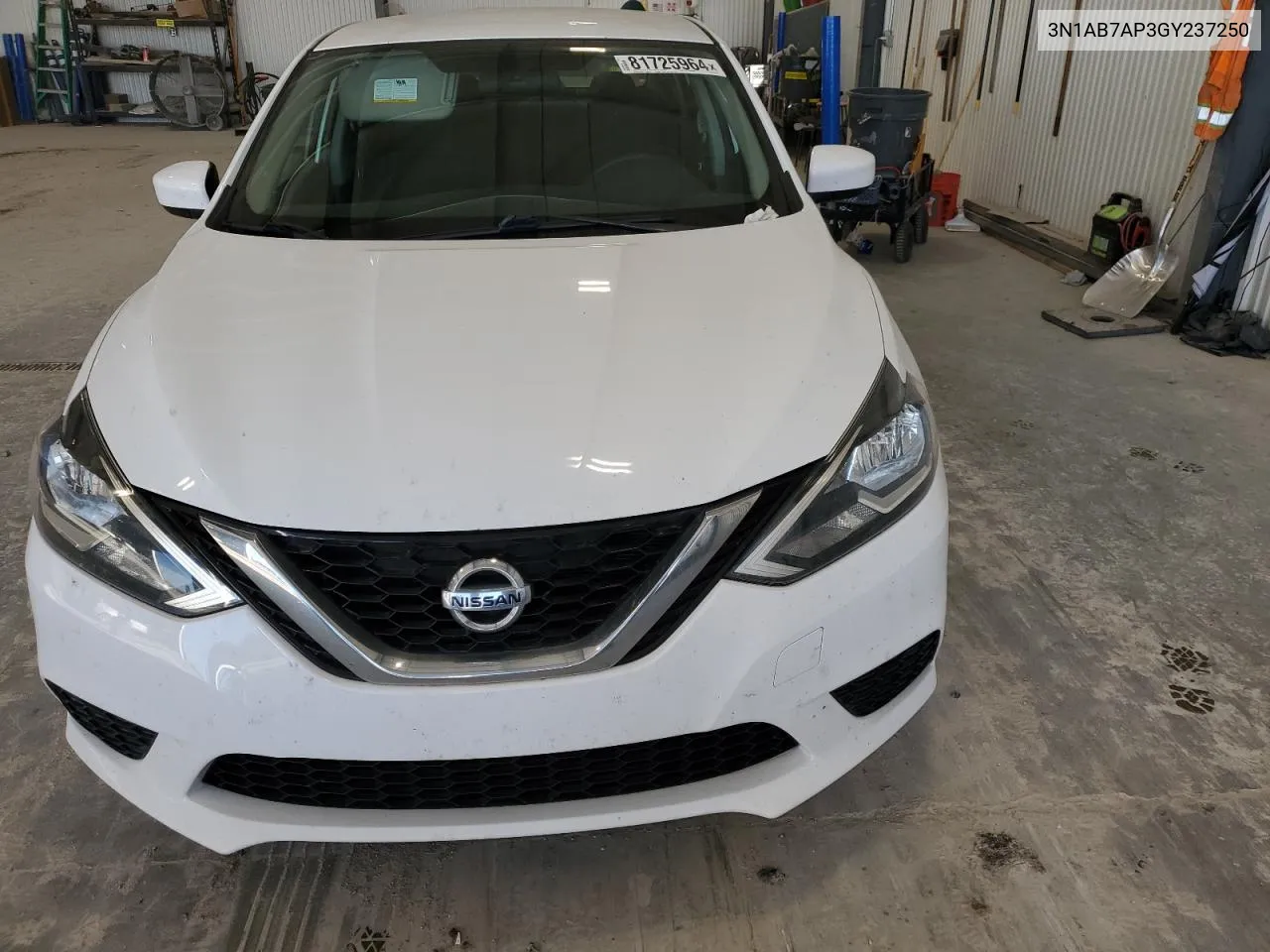 2016 Nissan Sentra S VIN: 3N1AB7AP3GY237250 Lot: 81725964