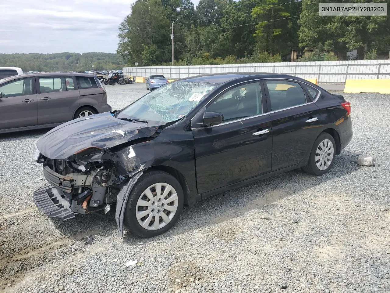 2017 Nissan Sentra S VIN: 3N1AB7AP2HY283203 Lot: 38541784