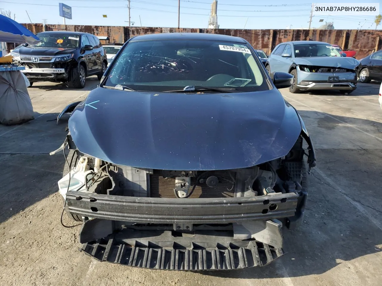 2017 Nissan Sentra S VIN: 3N1AB7AP8HY286686 Lot: 45707954