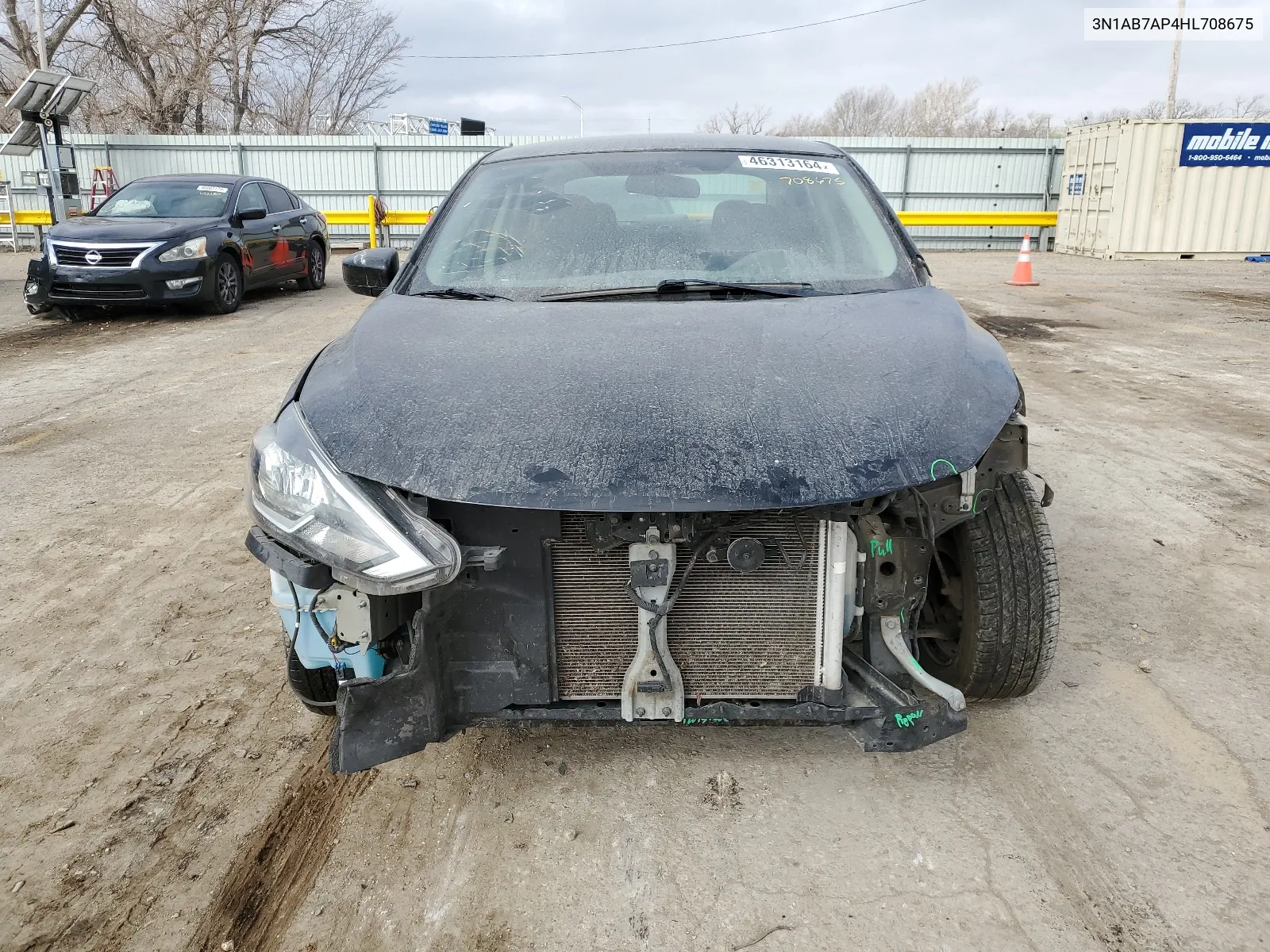 2017 Nissan Sentra S VIN: 3N1AB7AP4HL708675 Lot: 46313164