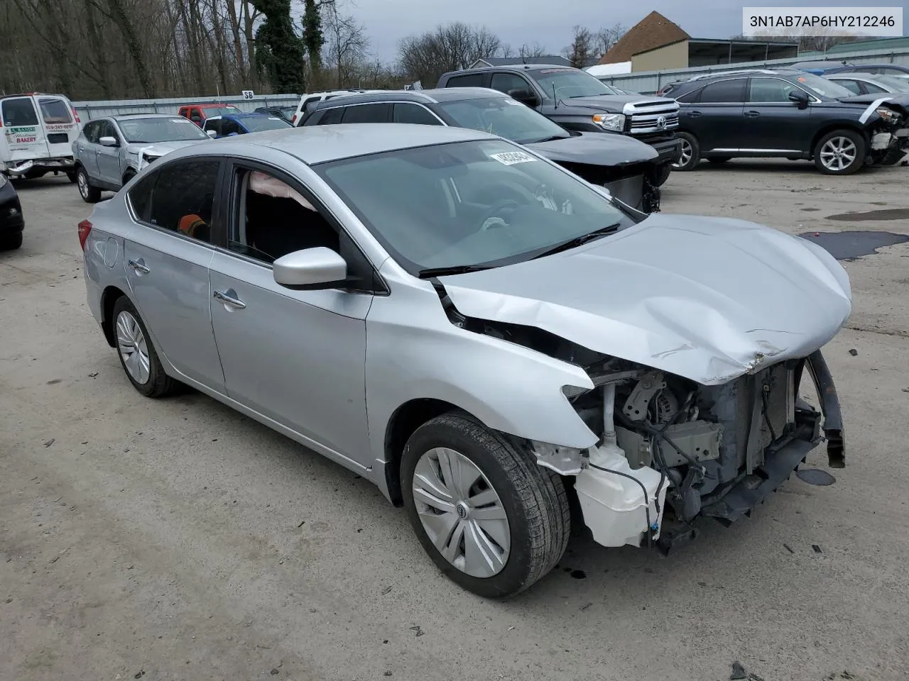 2017 Nissan Sentra S VIN: 3N1AB7AP6HY212246 Lot: 48329424