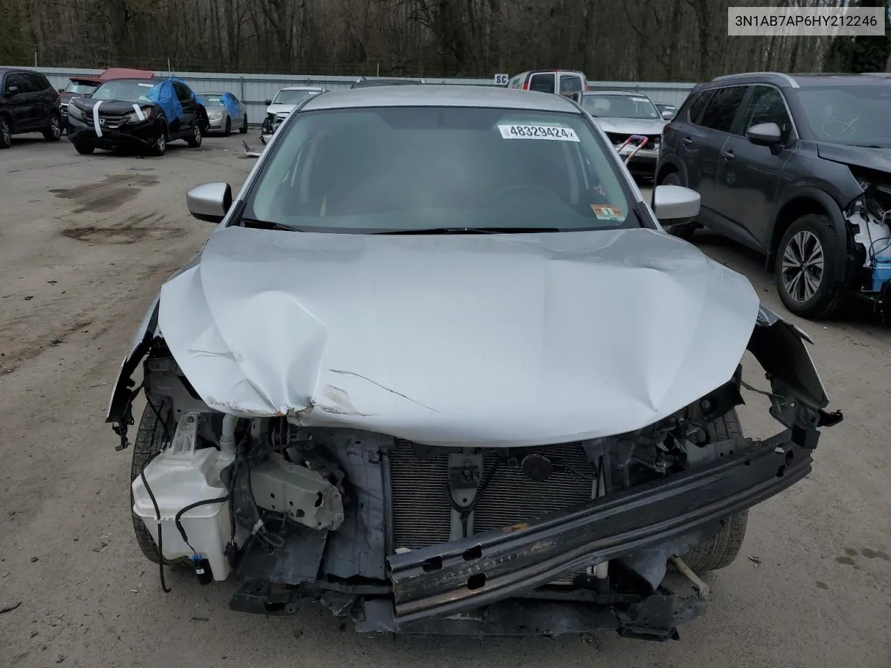 2017 Nissan Sentra S VIN: 3N1AB7AP6HY212246 Lot: 48329424