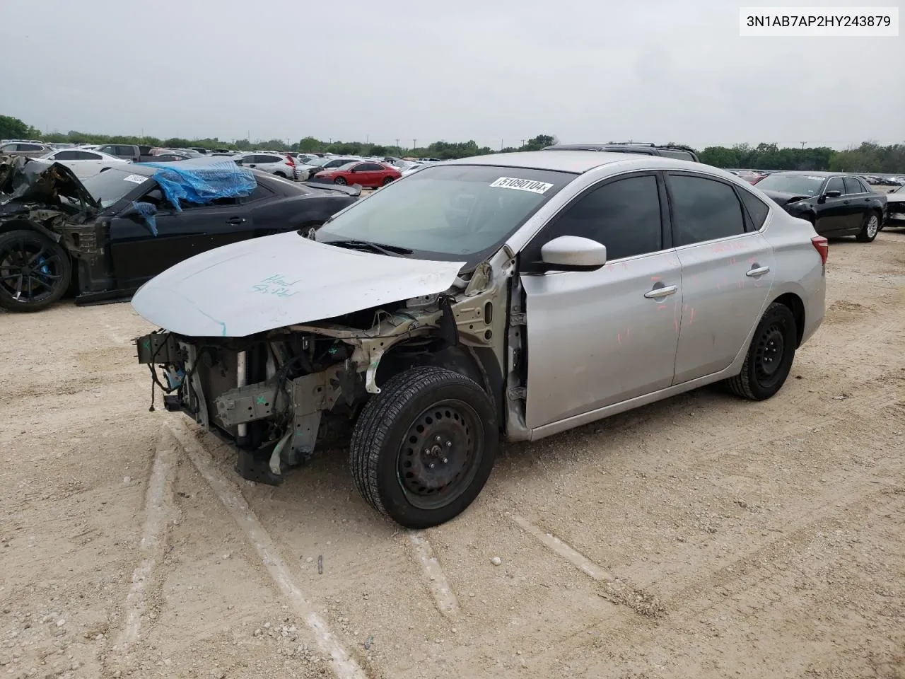 2017 Nissan Sentra S VIN: 3N1AB7AP2HY243879 Lot: 51090104