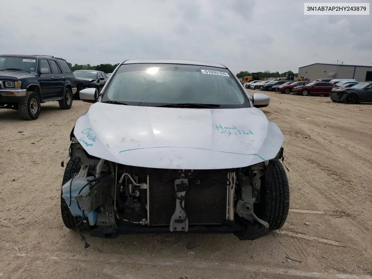 2017 Nissan Sentra S VIN: 3N1AB7AP2HY243879 Lot: 51090104