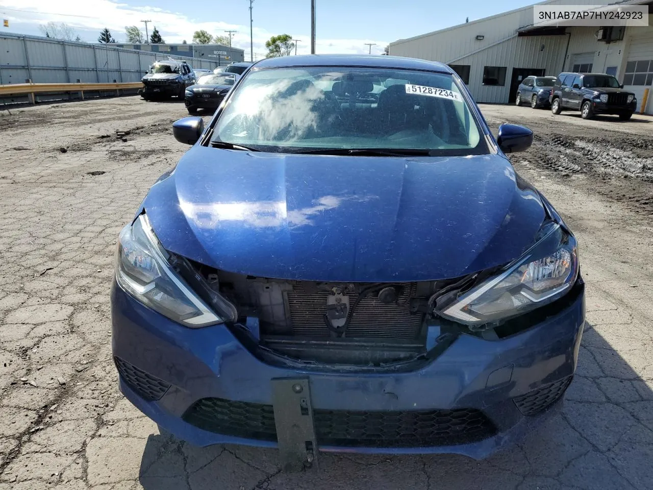 2017 Nissan Sentra S VIN: 3N1AB7AP7HY242923 Lot: 51287234