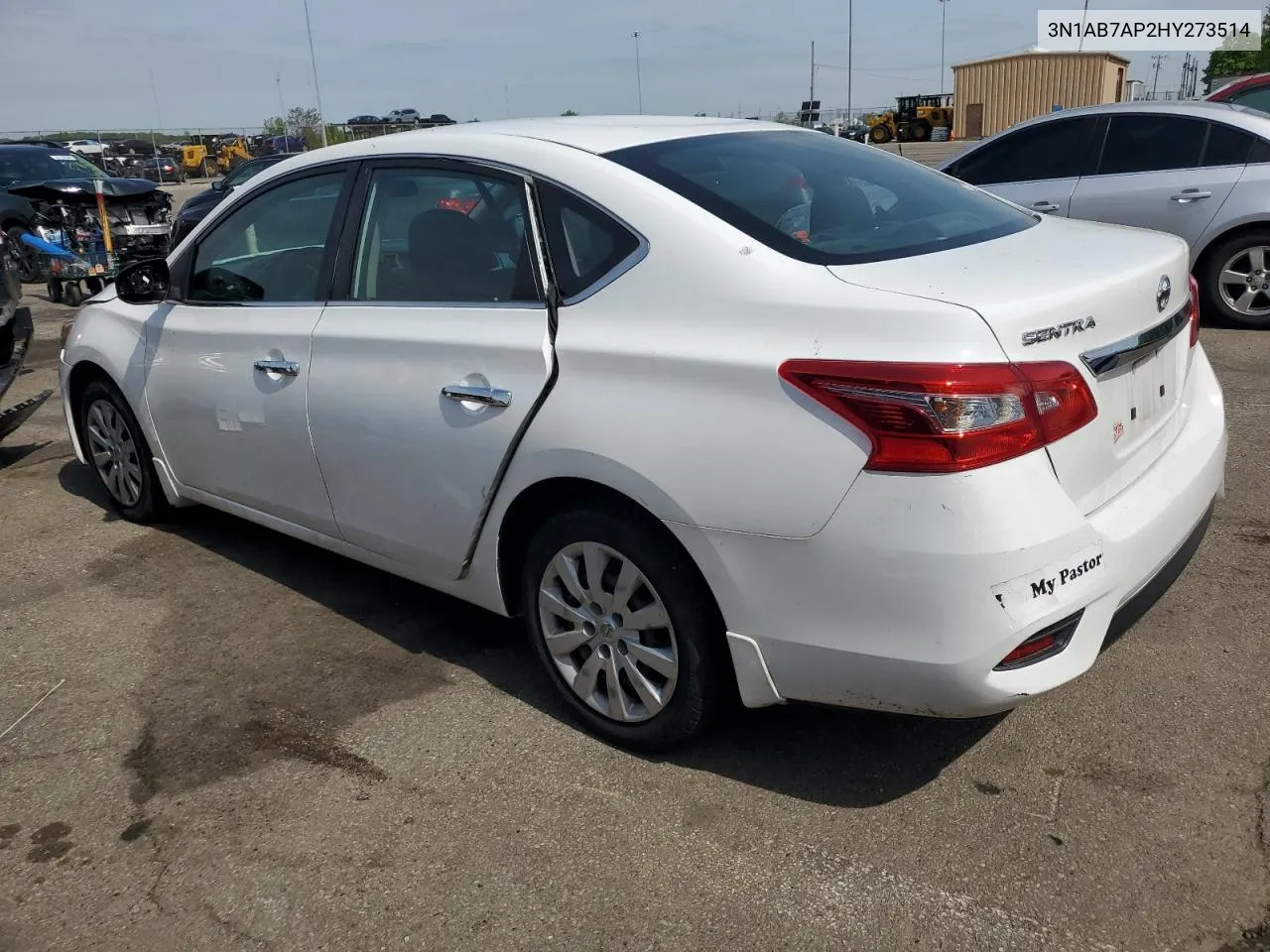 2017 Nissan Sentra S VIN: 3N1AB7AP2HY273514 Lot: 51306684