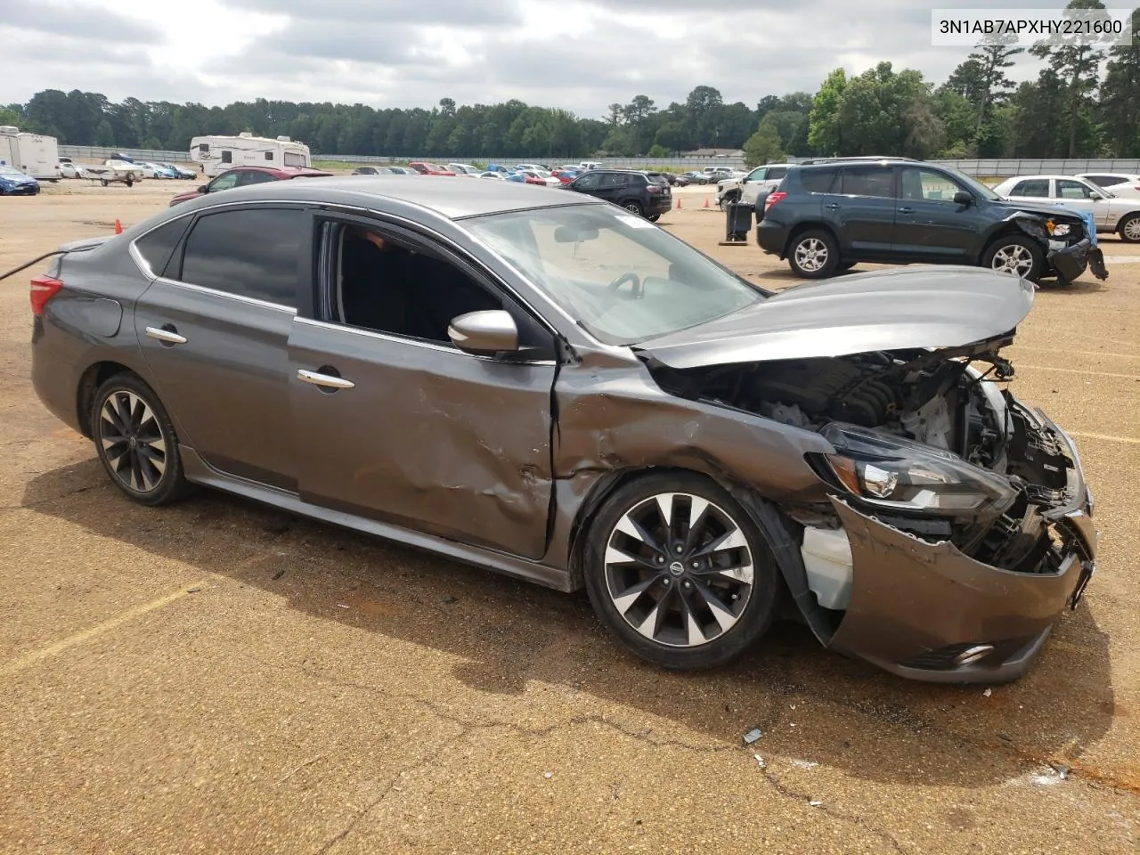 2017 Nissan Sentra S VIN: 3N1AB7APXHY221600 Lot: 52121904