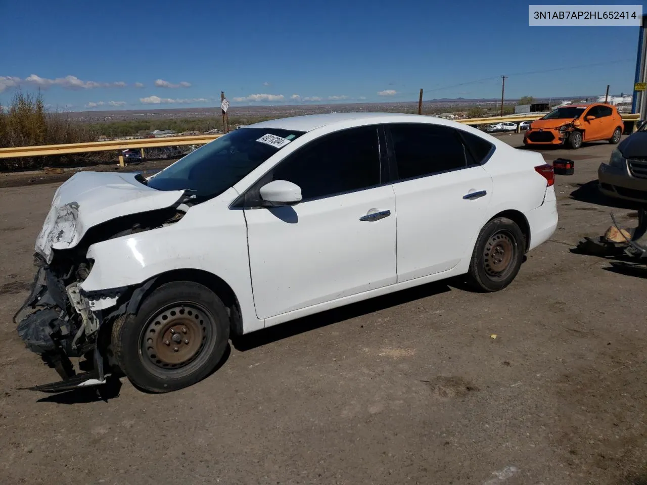 3N1AB7AP2HL652414 2017 Nissan Sentra S