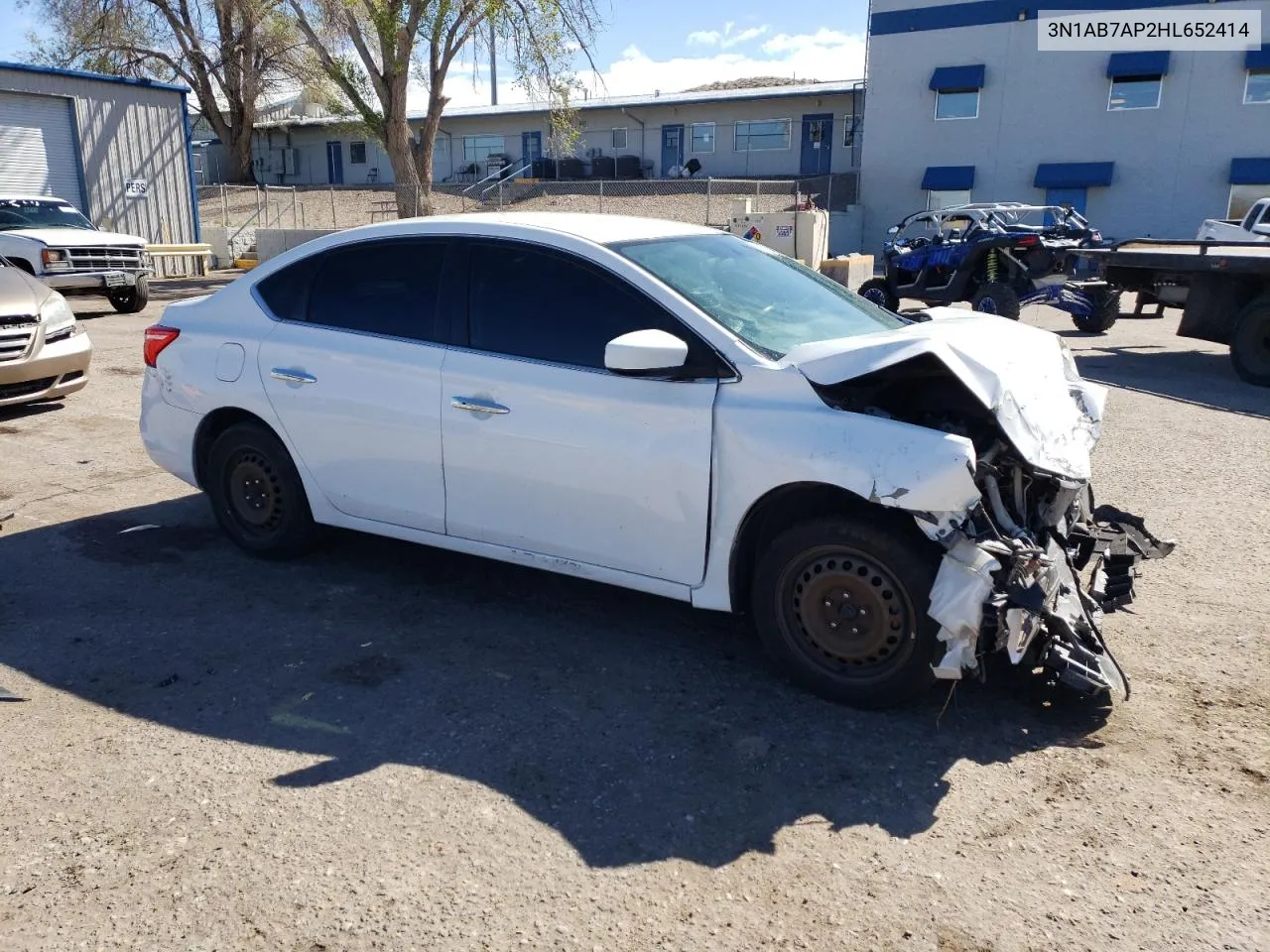 3N1AB7AP2HL652414 2017 Nissan Sentra S