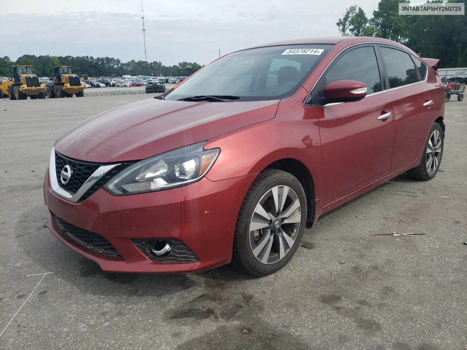 2017 Nissan Sentra S VIN: 3N1AB7AP5HY260725 Lot: 54378214