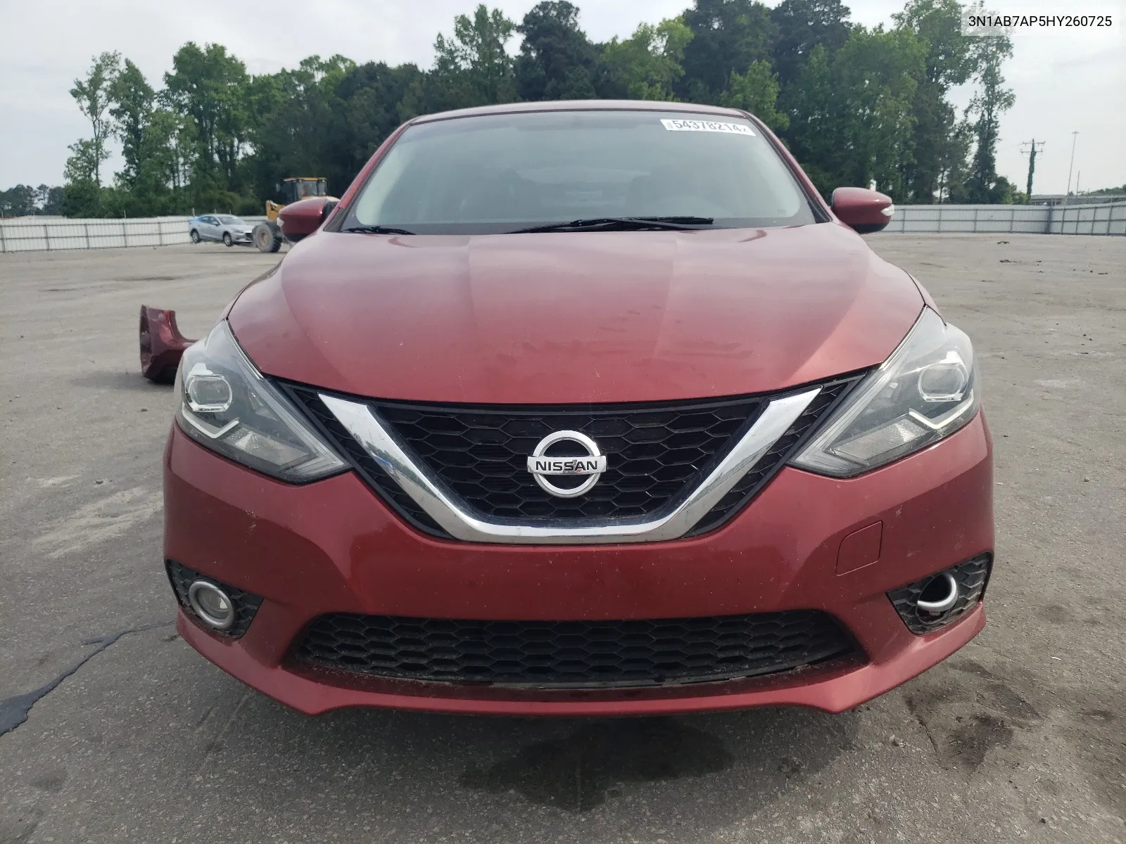 2017 Nissan Sentra S VIN: 3N1AB7AP5HY260725 Lot: 54378214