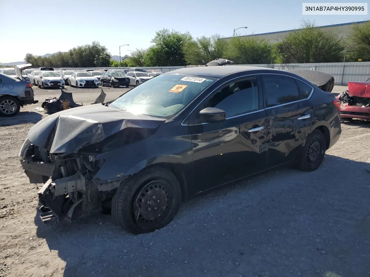 2017 Nissan Sentra S VIN: 3N1AB7AP4HY390995 Lot: 55721514