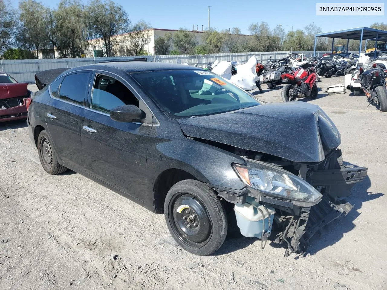 2017 Nissan Sentra S VIN: 3N1AB7AP4HY390995 Lot: 55721514