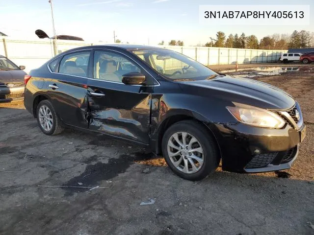 2017 Nissan Sentra S VIN: 3N1AB7AP8HY405613 Lot: 55816964