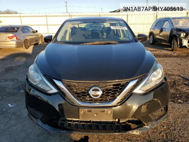 3N1AB7AP8HY405613 2017 Nissan Sentra S