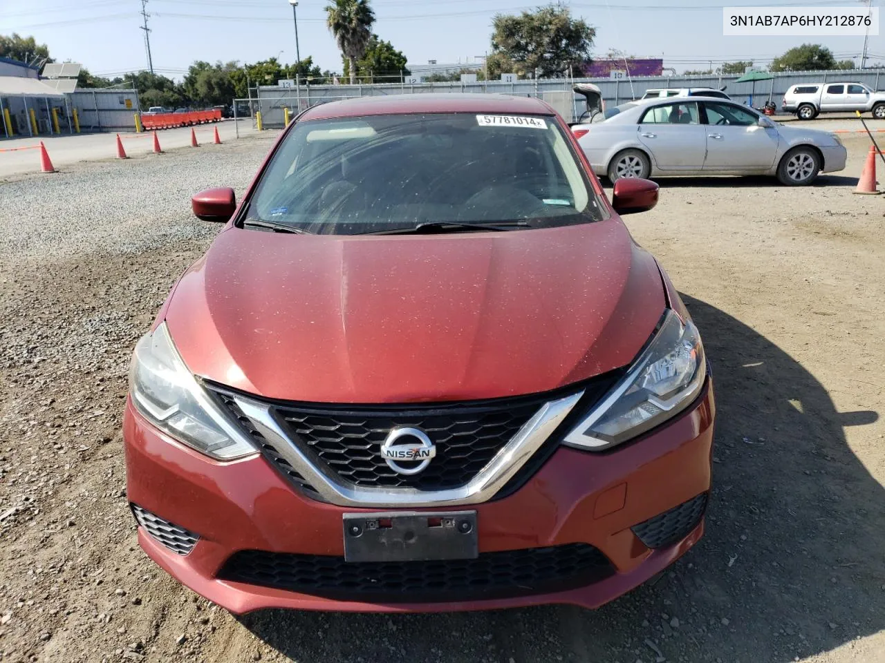 2017 Nissan Sentra S VIN: 3N1AB7AP6HY212876 Lot: 57781014