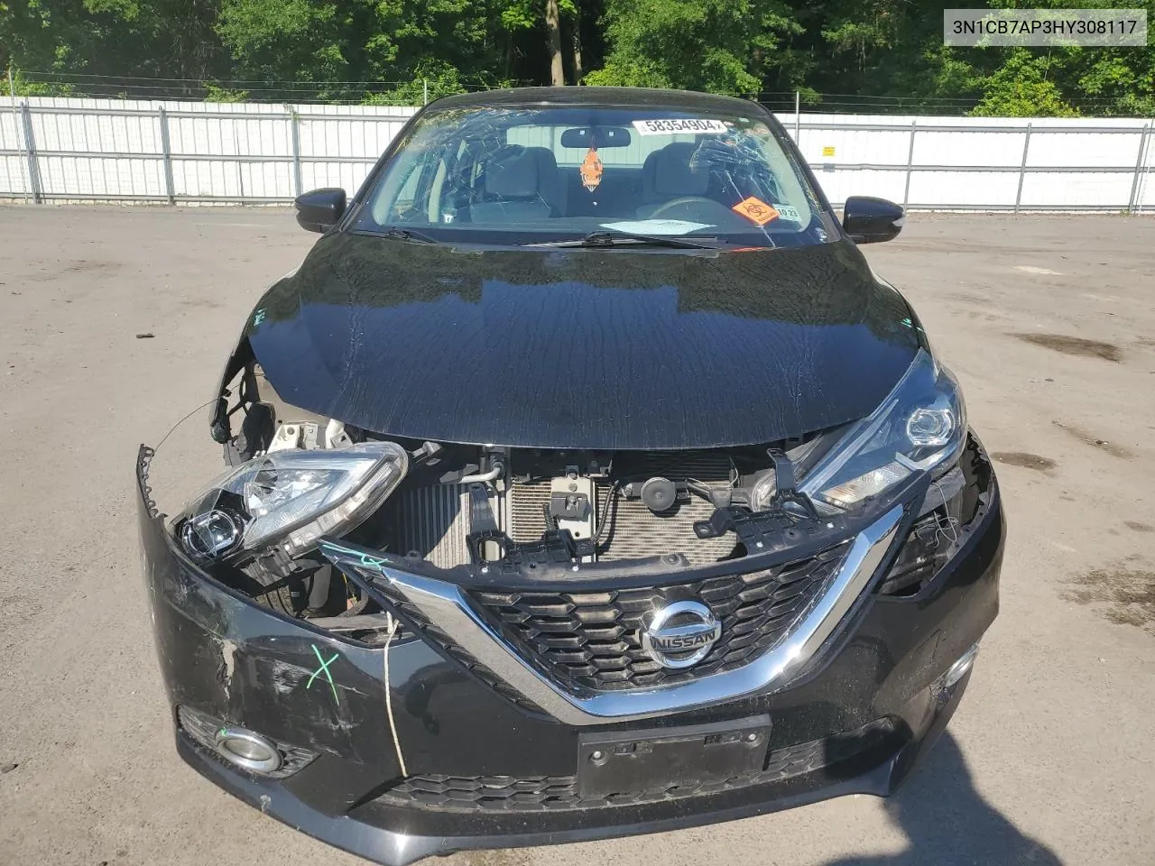 3N1CB7AP3HY308117 2017 Nissan Sentra Sr Turbo