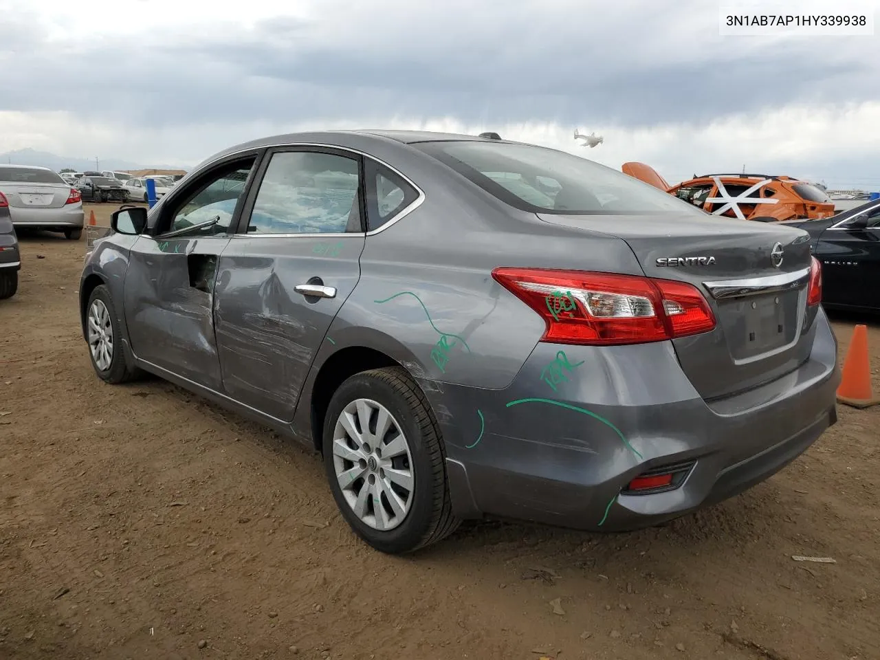 3N1AB7AP1HY339938 2017 Nissan Sentra S