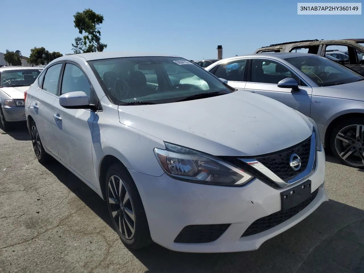 2017 Nissan Sentra S VIN: 3N1AB7AP2HY360149 Lot: 58541924