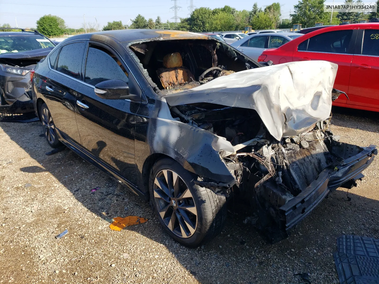 2017 Nissan Sentra S VIN: 3N1AB7AP1HY334240 Lot: 58548694