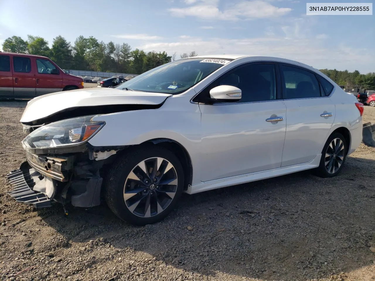 2017 Nissan Sentra S VIN: 3N1AB7AP0HY228555 Lot: 58624024